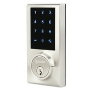 Brinks Single Cylinder Electronic Touchscreen Deadbolt, Satin Nickel Finish