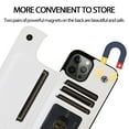 thumbnail image 4 of Dteck Compatible with iPhone 13 Pro Wallet Case with Card Holder, PU Leather Kickstand Card Slots Case, Double Magnetic Clasp and Durable Shockproof Cover For iPhone 13 Pro,White, 4 of 8