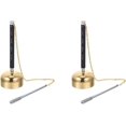 thumbnail image 1 of 2pcs Pray Meditatation Accessory Symbols Fish Home Monk Handbell Design Brass Flexible Hammer Meditation Tibetan Religious Bell Chic to Scripture Steel Prayer Praying Silver, 1 of 5