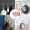 10Pack Adhesive Hooks, Multipurpose Large Wall Hooks, Hold up to 37 lbs (Max), Waterproof Stick