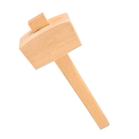 WEAVILUX Handmade Khaki Mallet Hammer for Woodworking, Rubber Applications, 1Pc Tool for Precision Crafting