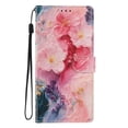 thumbnail image 2 of Leather For Motorola Moto G Play 5G (2025) 6.8-inch Wallet Case Crystal Material  Owl&Butterflys&Flowers, With Card Holder,Wristband,Magnetic Clasp Kickstand Folio Cover,Color-8, 2 of 7