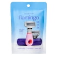 thumbnail image 1 of Flamingo Travel Women's Razor Kit with Mini Handle, 1 Original Blade Cartridge, 1 Pubic Blade Cartridge and Vented Case, 1 of 8