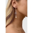 thumbnail image 4 of 1920s Flapper Art Deco Gatsby Earrings 20s Flapper Gatsby Accessories Vintage Wedding Dangle Pearl Earrings, 4 of 4