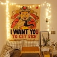 thumbnail image 2 of Tapiz de pared Rich Get You To para colgar en la pared, 100 x 75 cm, 2 of 3