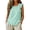 Mint Green, variant on HomeDM Summer Tank Tops for Women Cotton Ruffled Sleeveless Crew Neck Casual Loose Fit T-Shirts Beige Size L