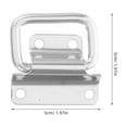 thumbnail image 2 of ULTNICE 2Pcs Storage Stainless Steel Folding Handle for Packaging Box 1.97X1.97X0.39in, 2 of 8