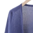 thumbnail image 5 of Feancey Bolero Shrugs for Women Open Front Cropped Cardigans Lightweight Knit Long Sleeve Cardigan Jackets 2026 Fashion Fall Outfits Navy Free Size, 5 of 6