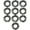 Black, variant on Soft 'N Style Flexible Headbands Stretch Headband Headbands Women (10pc-coffee)