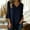 Navy, variant on FRSASU 3/4 Sleeve Button Up Shirts for Women Casual Tunic Tops V-Neck Casual Summer Vacation Loose Seniors Blouses Wine