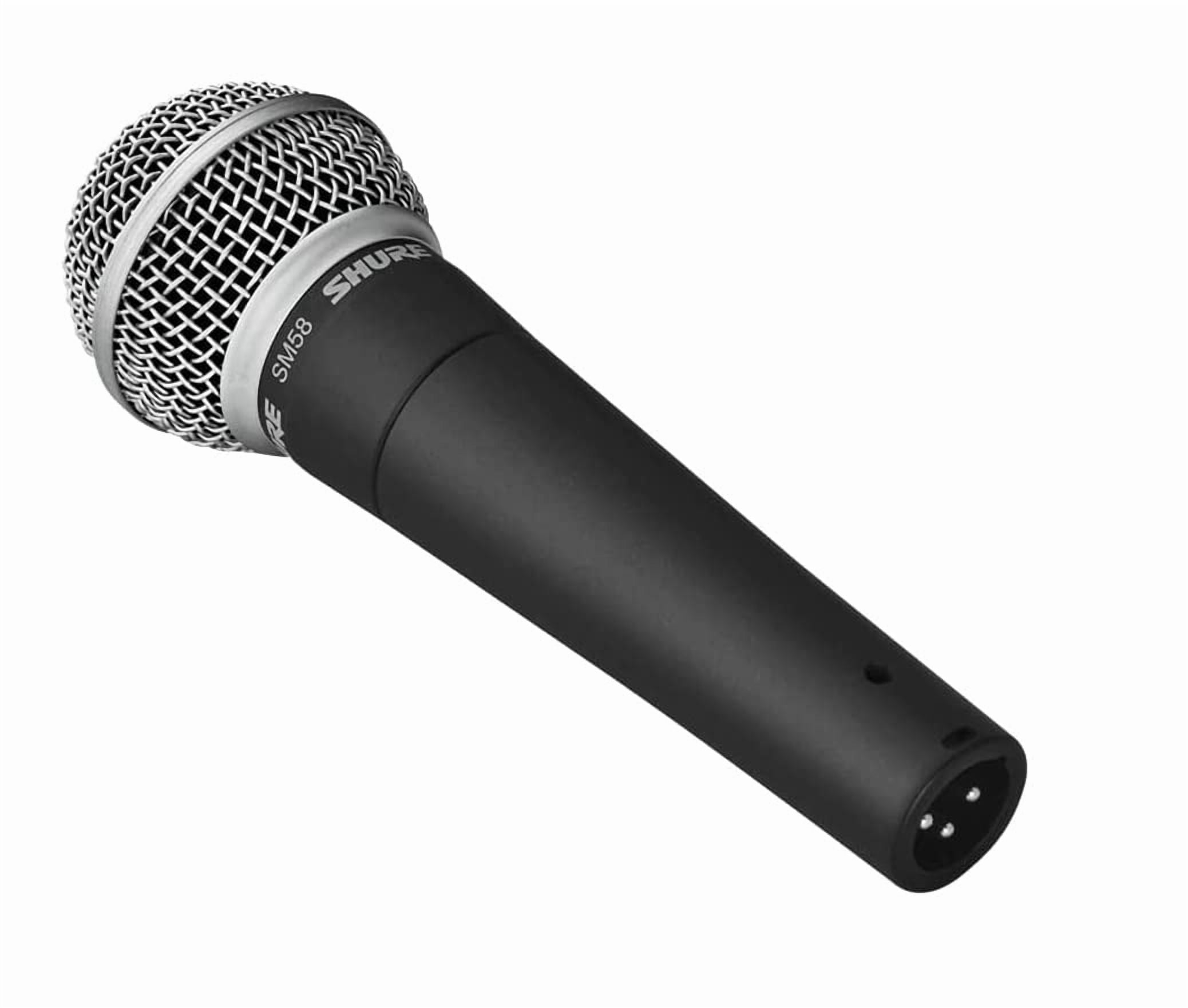 Shur.e SM58 Professional XLR Dynamic Vocal Microphone – Cardioid Mic for Live Performance, Studio Recording, Podcasting & Broadcasting (SM58-LC)