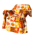 thumbnail image 2 of Fall Pumpkin Throw Blanket Happy Thanksgiving Maple Leaf Autumn Harvest Blanket Cozy Fuzzy Plush Warm Flannel Bedding Soft Blanket Stuff Gifts for Women Girls Kids 40"x30", 2 of 5