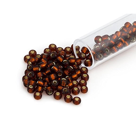 Miyuki Round Rocaille Seed Bead 8/0 Silver Lined Copper