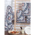 thumbnail image 2 of Blue Boho Kitchen Dish Towels for Drying Dishes Set of 2, Ethnic Geometric Middle Century Art Waffle Weave Microfiber Hand Tea Bathroom Towels Quick Dry & Absorbent Towel 15.7x23.6, 2 of 7