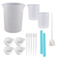 thumbnail image 1 of DECUIOCC Essential Mix & Pour Craft Kit - Food Grade Silicone Measuring Cups Set with Stir Sticks and More – Perfect for Resin, Molding, Jewelry Making, and Color Mixing Tasks, 1 of 7