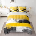 thumbnail image 2 of Manfei Boys Girls Oil Painting Twin Bedding Sets 7-Piece,Abstract Artwork Bedding Comforter Set Microfiber,Graffiti Splash Breathable Sheet Sets,Microfiber Bedroom Decor,Reversible, 2 of 8