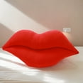 thumbnail image 6 of Deeceymbur Decorative Pillows Lips Plush Red Lips Pillow Valentine's Day Gift Red 19.68x9.84x3.93in, 6 of 10