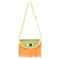 thumbnail image 3 of Women's Faux Patent Leather Fringe Crossbody Purse with Detachable Vegan Leather Strap, 3 of 4