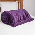 thumbnail image 1 of Plum Fleece Bed Blankets King Size – Warm & Cozy Extra Large Faux Fur Throw For, 1 of 5