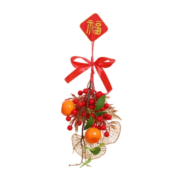 Kit de bricolaje para adornos colgantes de Año Nuevo Chino 2025 para ventana de restaurante y dormitorio. Mandarina