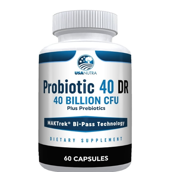 USANUTRA Probiotic for Women, 40 Billion CFU, 60 Capsules