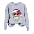 thumbnail image 4 of EHQJNJ Sweat-Shirt Rouge pour Femmes, Sweat à Capuche à Manches Longues Col Rond avec Imprimé de Noël, Sweat-Shirt Noir Graphique pour Femmes, Sweat-Shirts Graphiques Animaux, 4 of 4
