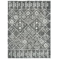 thumbnail image 5 of Well Woven Brega 3'11" x 5'3" Grey Geometric Diamond Thick Shag Area Rug, 5 of 8
