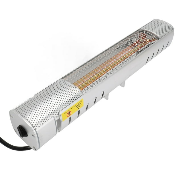 Calentador De Patio Montado En La Pared, Calentador Exterior Infrarrojo De Calentamiento Rápido De 110 V Con Enchufe Estadounidense, Resistente Al Agua IP65 Para Patio Trasero