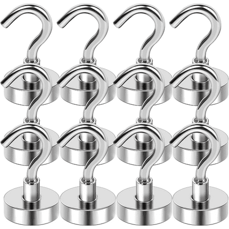 

Magnet Hook Load-Bearing 14KG Strong Stainless Steel Magnetic Suction Hook Punch-Free Dormitory Home Refrigerator Sticker Storage Hook