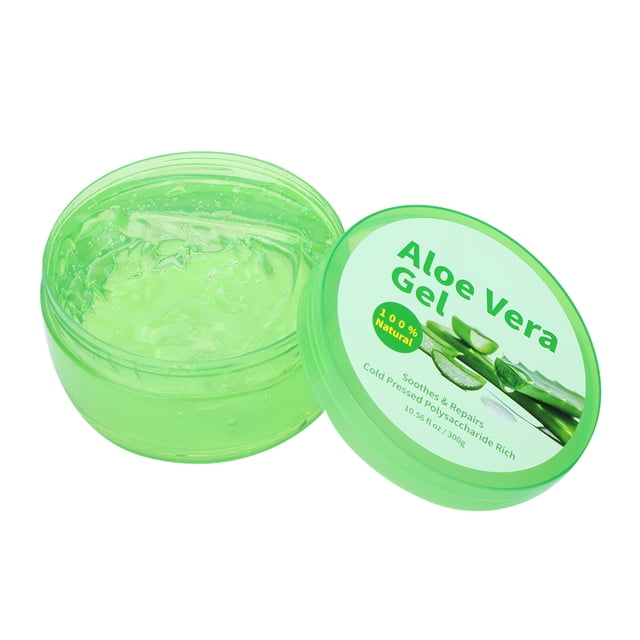 Gel de aloe vera 300 g Gel de aloe vera puro y natural Reduce los poros Reparación después del sol Gel facial hidratante Calmante y humectante Cuidado de la piel de aloe vera ANGGREK Otros
