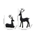 thumbnail image 5 of Christmas Reindeer Table Ornaments Christmas Decoration Indoor Decoración De Navidad Para Sala Decoracion Navideña Interior Christmas Decorations for Home Indoor Outdoor Resin,2PCS ,Black, 5 of 9