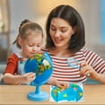 thumbnail image 6 of PPgejGEK Kids Light-Up Rotating Globe, 9.05x5.90 Inches Educational World Globe with Magnifier, 3D Geography Learning Toy for Kids 3-10, Christmas Birthday Gift, 6 of 6