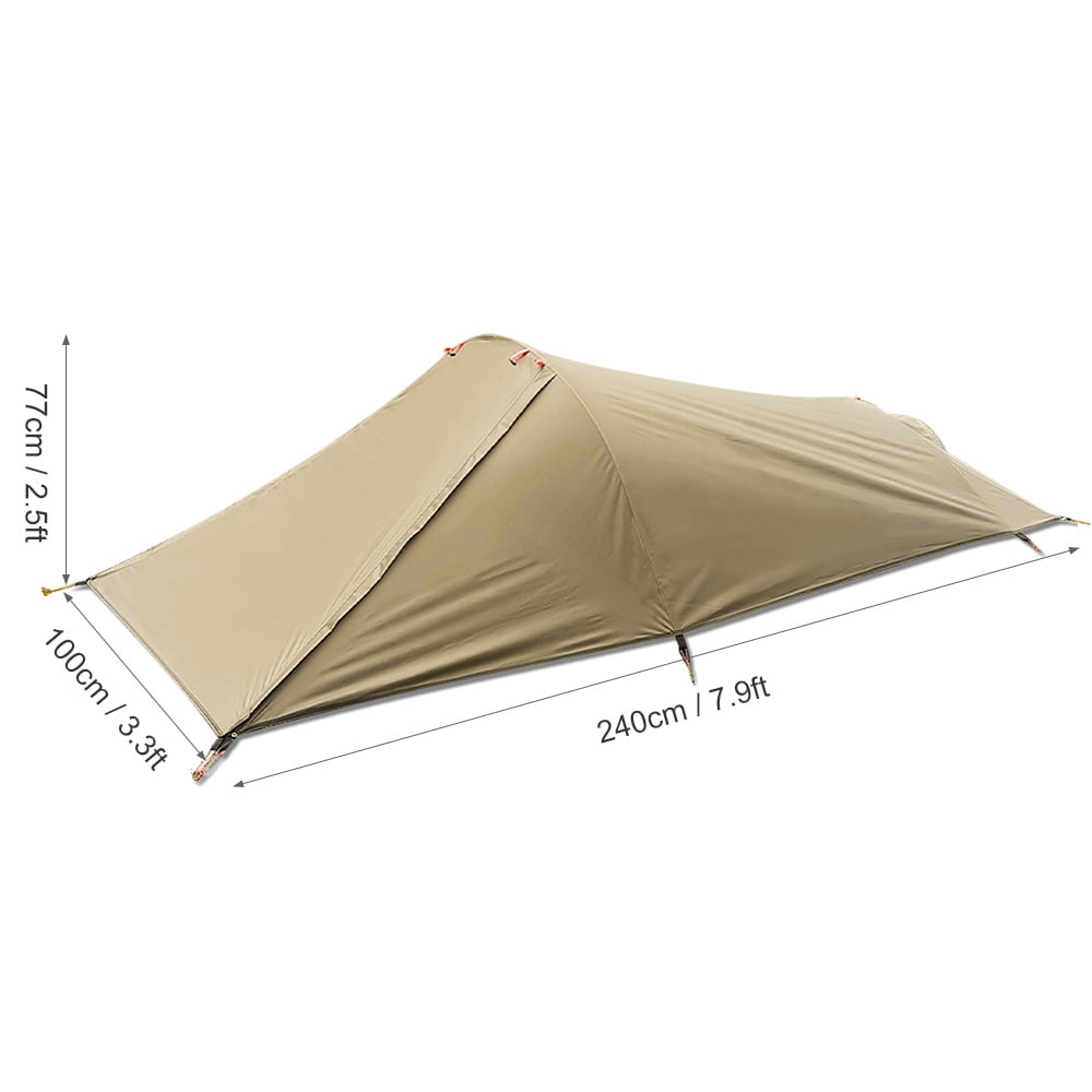 Tent  Outdoor Camping Tent Single Person Camping Tent Water Resistant Tent Aviation Aluminum Support Portable Sleeping Bag Tent