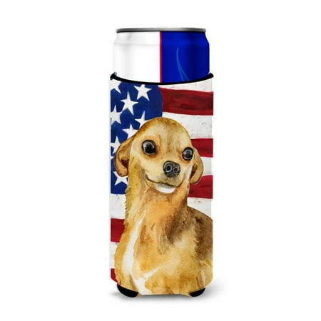 

Chihuahua Patriotic Michelob Ultra Hugger for Slim Cans