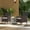 Black, variant on Outsunny 2 PCS Rattan Wicker Dining Chairs with Cushions and Anti-Slip Foot, Patio Stackable Chairs Set for Backyard, Garden, Lawn, Dark Coffee