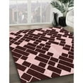 thumbnail image 2 of Ahgly Company Indoor Rectangle Patterned Chocolate Brown Area Rugs, 7' x 10', 2 of 6