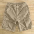 thumbnail image 6 of Men's Casual Work Shorts with Pockets Comfortable Stretch Fabric for Outdoor Hiking and Everyday Wear Pants for Men 2025 Summer Casual Loose Fit, 6 of 6