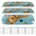 thumbnail image 2 of HAHDAXIA Tiger Cute Pattern Bedding Solid Comforter Set for All Seasons,3 Pieces(1 Comforter+2 Pillowcases),Soft Microfiber Bedding Set King(90"x90"), 2 of 7