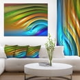 thumbnail image 1 of Ondulations d'Eau Fractales Colorées - Impression d'Art Abstrait sur Toile, 1 of 3