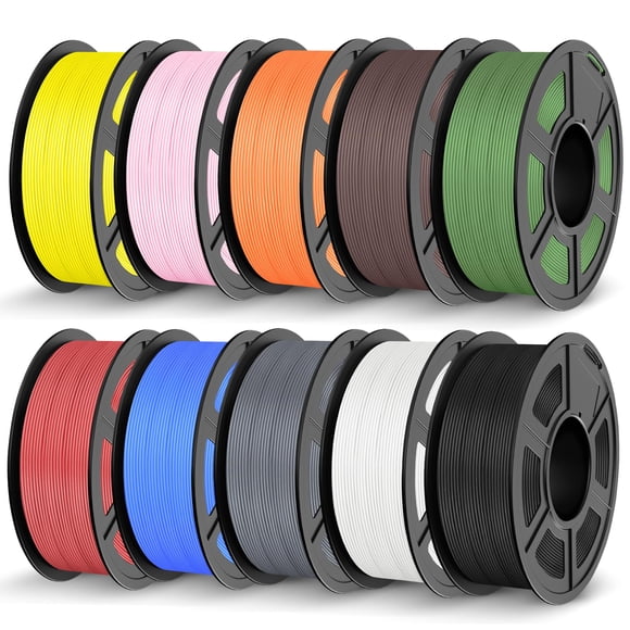 Filamento para impresora 3D JAYO PLA de 1,75 mm, 11 kg, paquete de 10