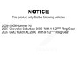 thumbnail image 2 of Transit Auto Front Rear Hub Bearing Assembly Coated Disc Brake Rotor and Semi-Metallic Pad Shoe Kit (10Pc) for Car Hummer H2 Chevrolet Suburban 2500 GMC Yukon XL Left Right Driver Passenger KBB-112461, 2 of 10