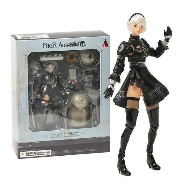 NieR Automata - 2B y Machine life form 6in figura de juguete coleccionable para regalo de navidad zhangyuxiang unisex