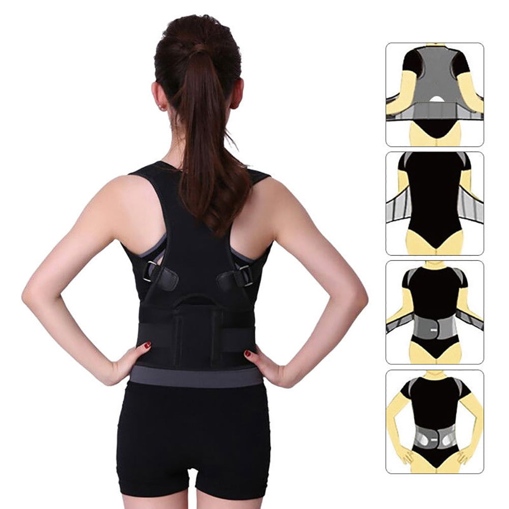 Details about   Back Brace Posture Corrector Back Support Lumbar Support Therapy Shoulder Belt 