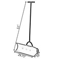 thumbnail image 5 of Black Heavy Duty Snow Shovel Rolling Pusher Remover with Wheels and Wide Blades, 5 of 8