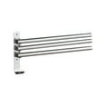 thumbnail image 1 of Swivel Out Towel Racks with Hooks 3-Bars Foldable Arms Bath Towel Hanger Wall Mount Towel, 1 of 8