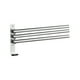 thumbnail image 1 of Toalleros giratorios con ganchos, 3 barras, brazos plegables para baño., 1 of 7