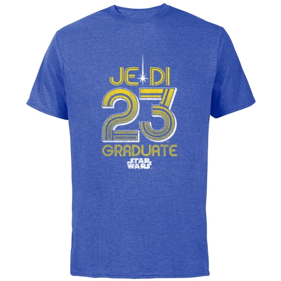 Star Wars Class of 2023 Graduation Jedi Graduate 23 - Short Sleeve Cotton T-Shirt for Adults - Customized-Royal Heather