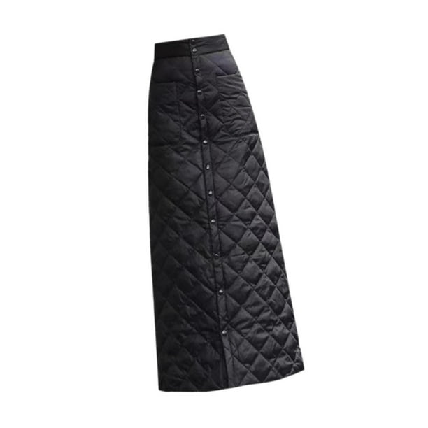 Falda de plumas para mujer, suave, informal, de invierno, de cintura alta, para fiestas temáticas y desplazamientos por la calle 2XL