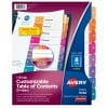 Avery Ready Index 8 Tab Binder Dividers, Customizable Table of Contents, Multicolor Tabs, 6 Sets (11186)