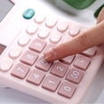 thumbnail image 5 of Lksixu Standard Desk Calculator, Basic Office Calculator with 12-Digit Large LCD Display, Battery & Solar Dual Powered Electronic Calculator Automatic Sleep Big Buttons Calculator School Supplies, 5 of 6